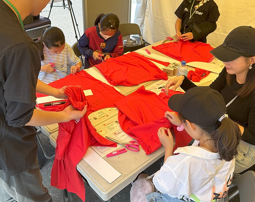 アルバルク東京「アップサイクルワークショップ」